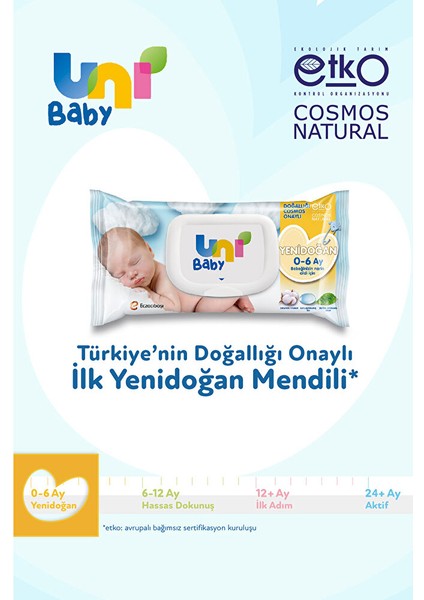 Yenidoğan Bebek Islak Mendil 0-6 Ay 3X40 Adet fiyatları