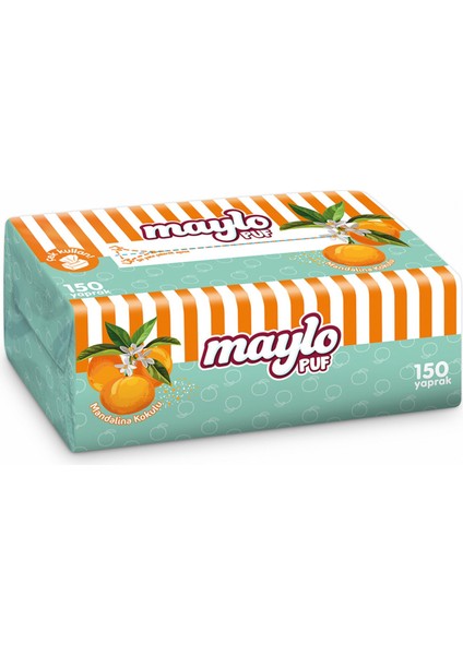 Puf Mandalina Kokulu Mendil 150'LI