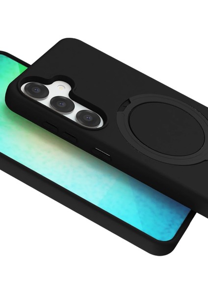 Samsung Galaxy S25 Kılıf Magsafe Şarj Destekli Açılır Standlı Çizilmez Yumuşak Kapak fırsatları