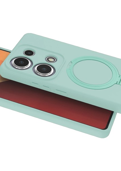 Xiaomi Redmi Note 13 Pro 4g Kılıf Magsafe Şarj Destekli Açılır Standlı Çizilmez Yumuşak Kapak modelleri