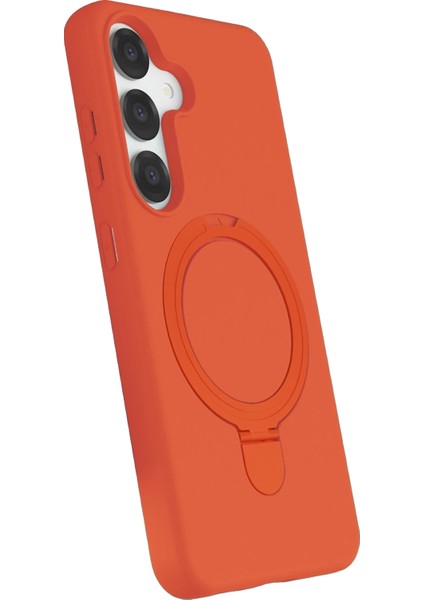 Samsung Galaxy S25 Kılıf Magsafe Şarj Destekli Açılır Standlı Çizilmez Yumuşak Kapak fiyatları