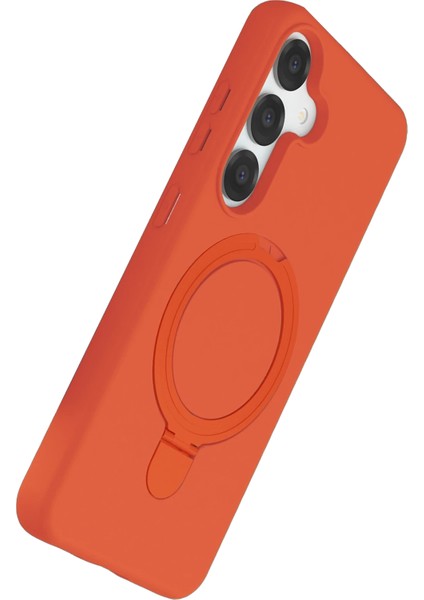 Samsung Galaxy S25 Kılıf Magsafe Şarj Destekli Açılır Standlı Çizilmez Yumuşak Kapak modelleri