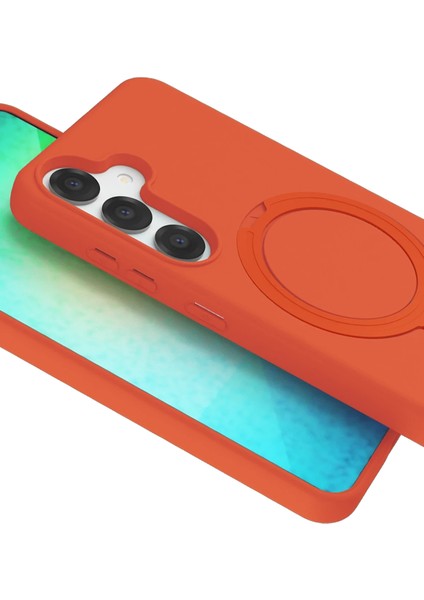 Samsung Galaxy S25 Kılıf Magsafe Şarj Destekli Açılır Standlı Çizilmez Yumuşak Kapak fırsatları