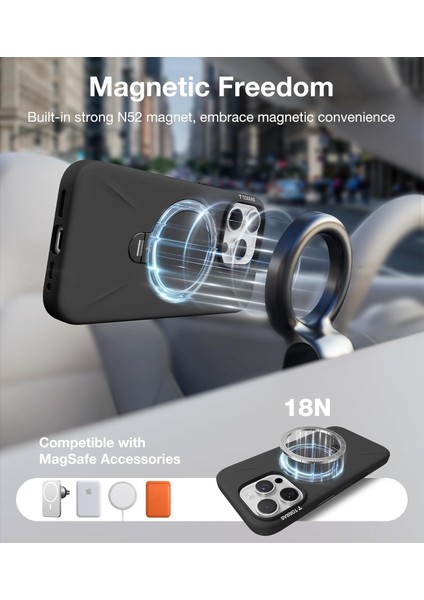 Iphone 17 Pro Max Uyumlu Kılıf Magsafe Şarj Destekli Açılır Standlı Çizilmez Yumuşak Mat Kapak fiyatları