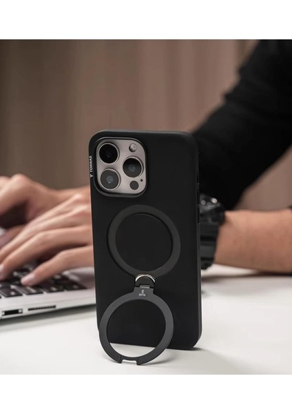 Iphone 17 Pro Max Uyumlu Kılıf Magsafe Şarj Destekli Açılır Standlı Çizilmez Yumuşak Mat Kapak indirimleri