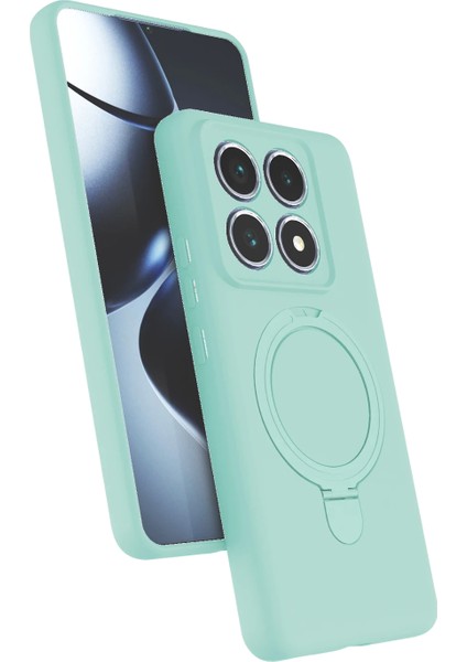 Xiaomi Mi 14T Pro Kılıf Magsafe Şarj Destekli Açılır Standlı Çizilmez Yumuşak Kapak