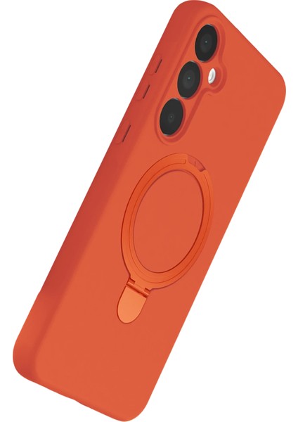 Samsung Galaxy A25 Kılıf Magsafe Şarj Destekli Açılır Standlı Çizilmez Yumuşak Kapak modelleri
