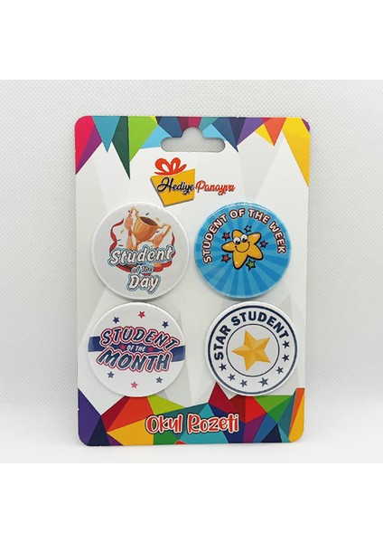 Ingilizce Rozetler-Gingilizce Dersi Motivasyon Rozetleri- Ingilizce Dersi Rozetleri Set2