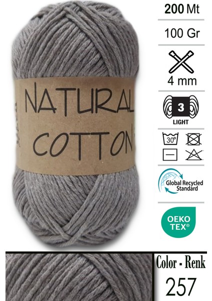 Diva Natural Cotton 257 Vizon