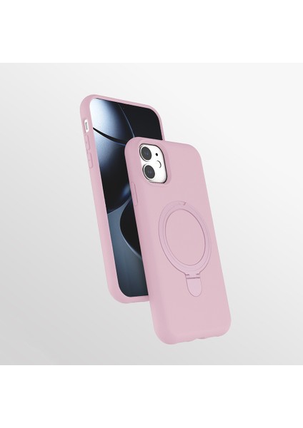 Iphone 11 Uyumlu Kılıf Magsafe Şarj Destekli Açılır Standlı Çizilmez Yumuşak Kapak