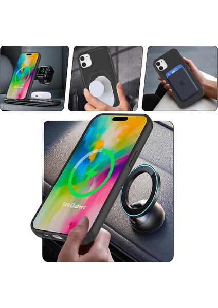 Iphone 11 Uyumlu Kılıf Magsafe Şarj Destekli Açılır Standlı Çizilmez Yumuşak Kapak fırsatları