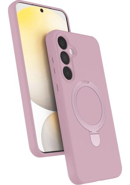 Samsung Galaxy A35 Kılıf Magsafe Şarj Destekli Açılır Standlı Çizilmez Yumuşak Kapak