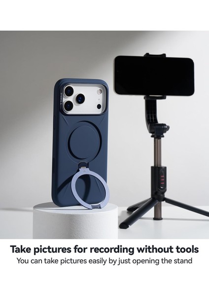 Iphone 17 Pro Uyumlu Kılıf Magsafe Şarj Destekli Açılır Standlı Çizilmez Yumuşak Mat Kapak indirimleri