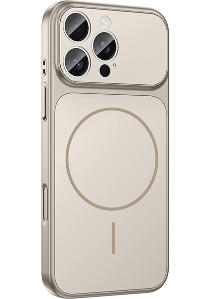 Iphone 15 Pro Max Uyumlu Kılıf Magsafe Şarj Destekli Cam Çerçeveli Lüks Kapak fiyatları