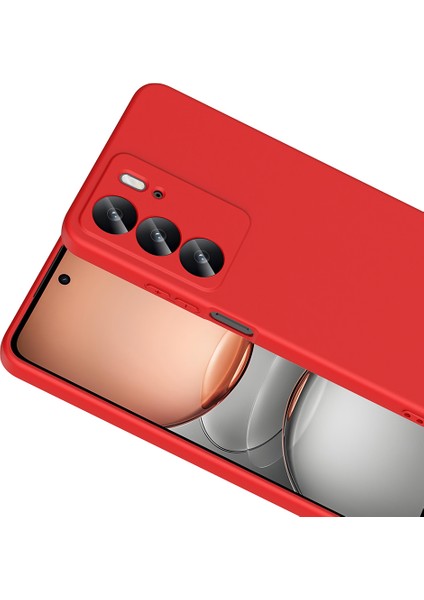 Realme C75 Kılıf Lansman Içi Kadife Kamera Korumalı Mara Silikon Kılıf-Kırmızı modelleri