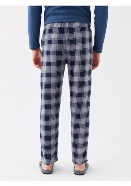 Yeni Sezon Standart Kalıp Ekose Polar Pijama Alt indirimleri