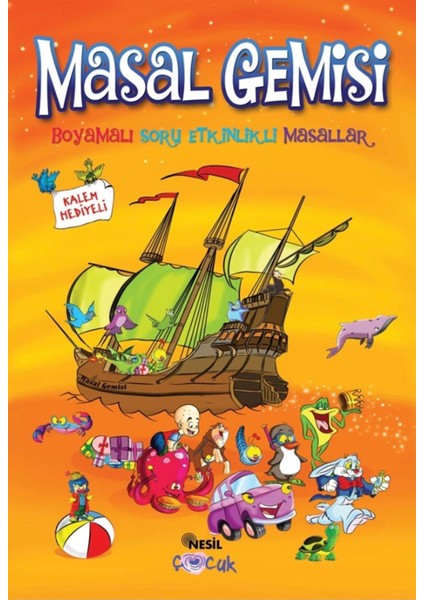 Masal Gemisi Boyamalı Soru Etkinlikli Masallar