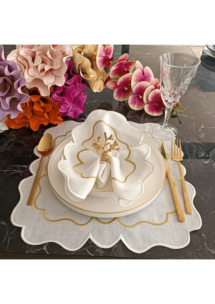 Ekru ve Ebruli Gümüş, Silver Detaylı Amerikan Servis, Supla Leke Tutamaz Kumaş Özellikli 2 Adet fiyatları