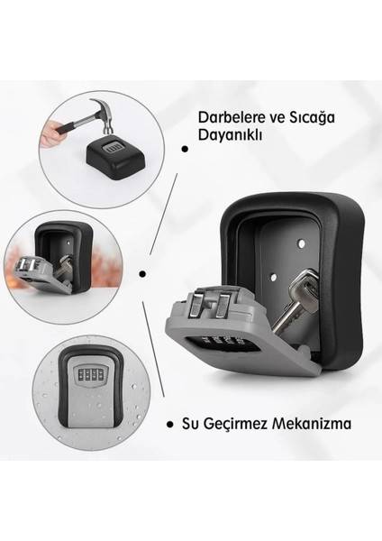 Şifreli Anahtar ve Eşya Saklama Güvenlik Kasası (5263) modelleri