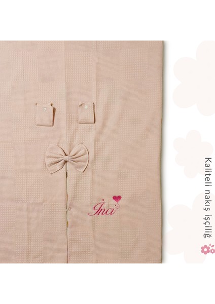 Bebek Puset Örtü %100 Pamuk Çift Taraflı Poplin Waffle_fil Desen fırsatları