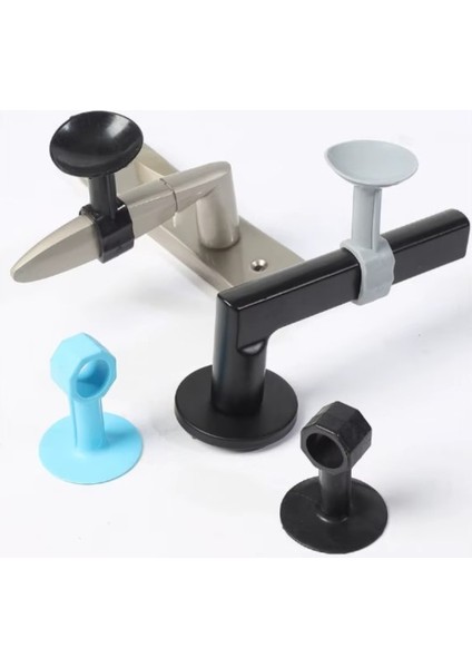 Vantuzlu Geçmeli Kapı Kolu Stoper 4lü Set Beyaz (5263) modelleri