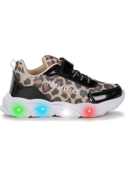 Teno Cırtlı Işıklı Leopar Kız Çocuk Spor Ayakkabı modelleri