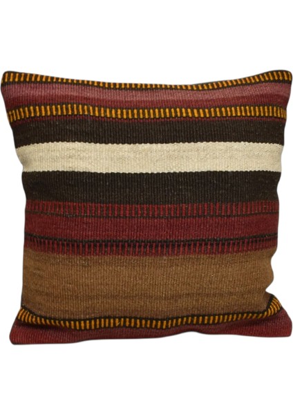 El Dokuma Kilim Kırlent Yastık Kılıfı 0173 - Yeni - Çok Renkli