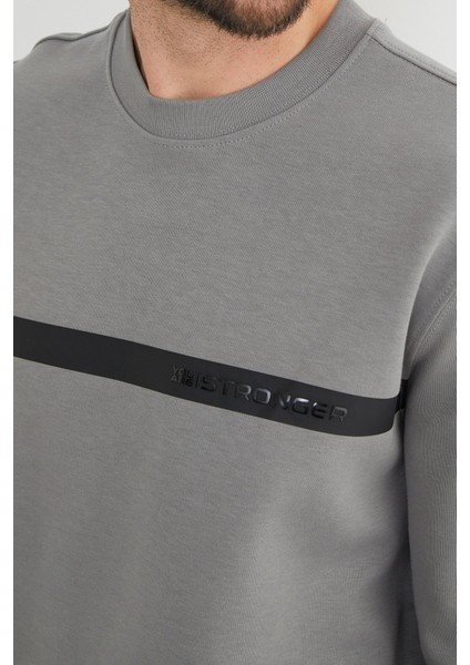 You`re Stronger Baskılı Bisiklet Yaka Sweatshirt indirimleri