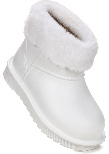 Geta Su Geçirmez İçi Kürklü Kız Çocuk Eva Yağmur Kar Çizme