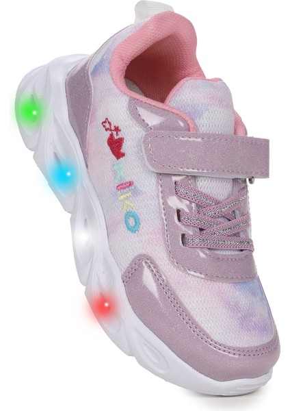 Teno Cırtlı Işıklı Kız Çocuk Spor Ayakkabı