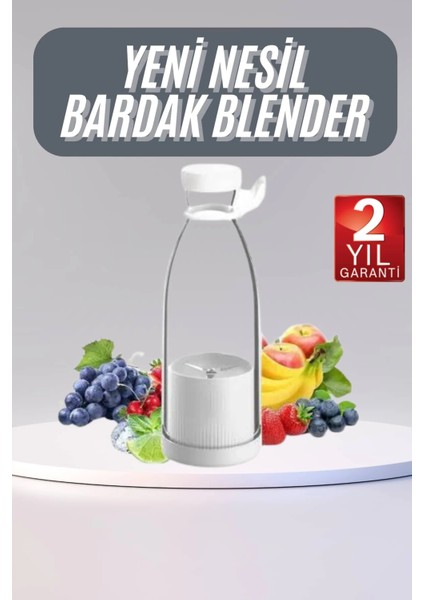 U Geçirmez Kablosuz Şarjlı Dayanıklı Taşınabilir Mini Blender