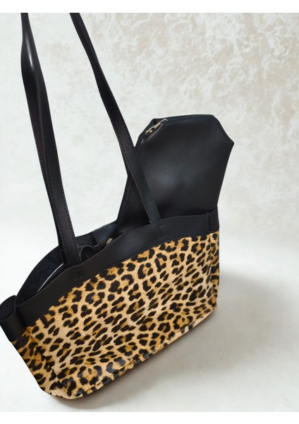 Leopar Desenli Çanta Bayan Çanta