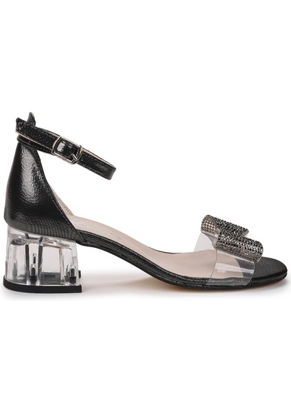 Tire Vakko Kız Çocuk 4 Cm Şeffaf Topuklu Sandalet Abiye Ayakkabı modelleri