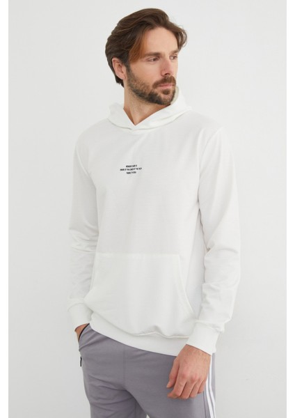 Yazı Baskılı Kapüşonlu Sweatshirt fiyatları