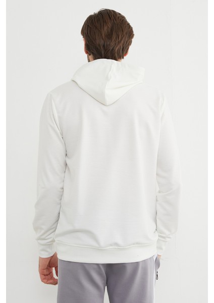 Yazı Baskılı Kapüşonlu Sweatshirt