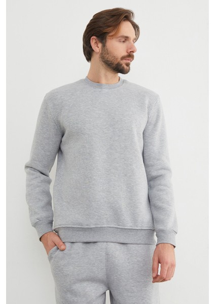 3 Iplik Basic Bisiklet Yaka Sweatshirt fiyatları