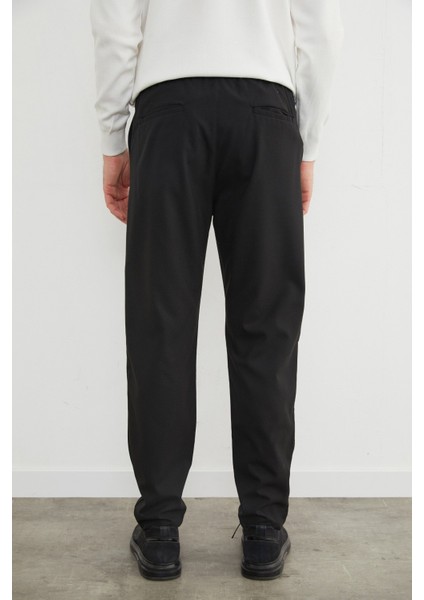 Beli Lastikli Bağcıklı Kumaş Pantolon