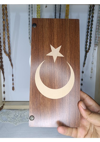 Türk Bayrağı Motifli Özel Ahşap Kutusunda Sıkma