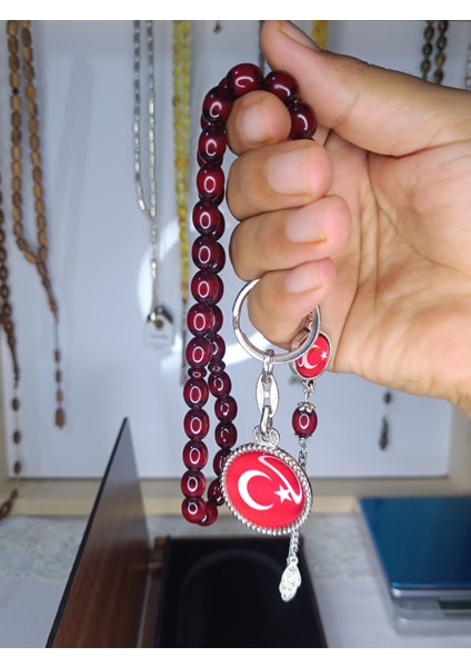 Türk Bayrağı Motifli Özel Ahşap Kutusunda Sıkma modelleri