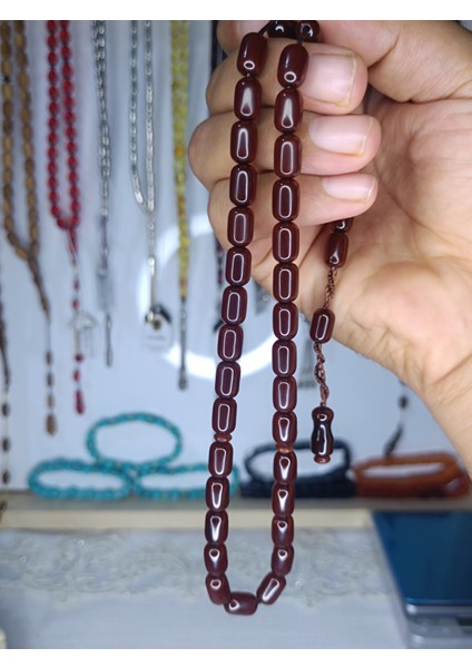 Sıkma Tesbih 10*7 mm Ölçü