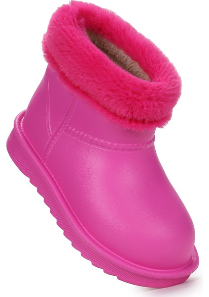 Geta Su Geçirmez İçi Kürklü Kız Çocuk Eva Yağmur Kar Çizme