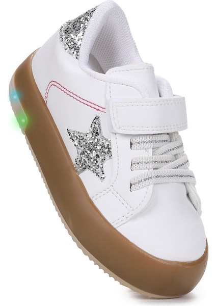 Rena Günlük Cırtlı Işıklı Kız Bebek Spor Ayakkabı
