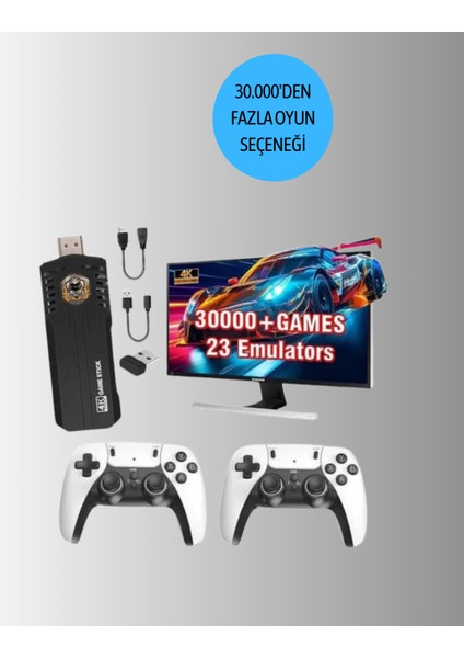 Kablosuz Retro Oyun Konsolu – Geniş Oyun Kütüphanesi ve Hd Görüntü ile Sonsuz Eğlence fırsatları