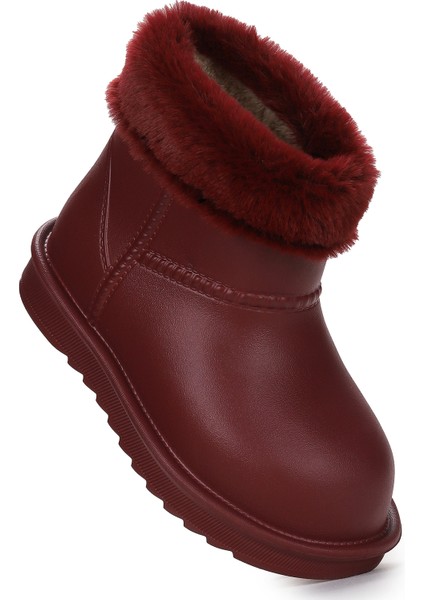 Geta Su Geçirmez İçi Kürklü Kız Çocuk Eva Yağmur Kar Çizme