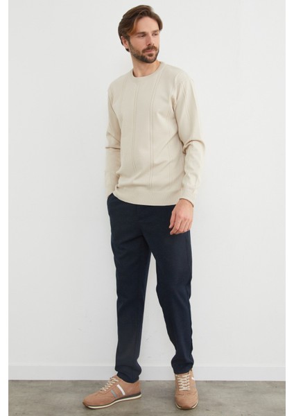 Şeritli Bisiklet Yaka Triko Kazak fiyatları