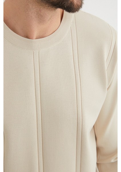 Şeritli Bisiklet Yaka Triko Kazak fırsatları