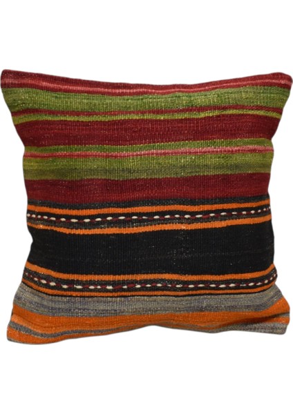 El Dokuma Kilim Kırlent Yastık Kılıfı 0191 - Yeni - Çok Renkli