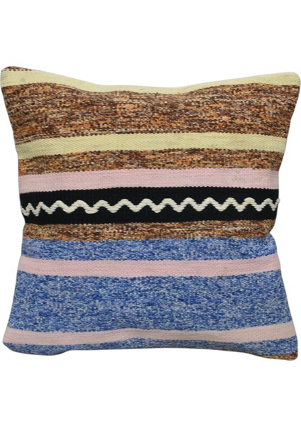 El Dokuma Kilim Kırlent Yastık Kılıfı 0177 - Yeni - Çok Renkli