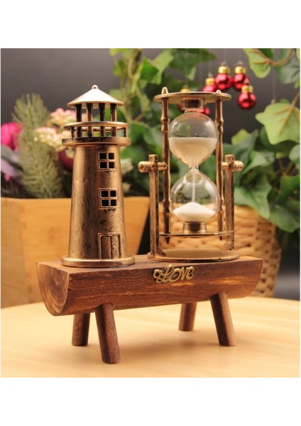 Deniz Feneri Biblolu Kum Saati