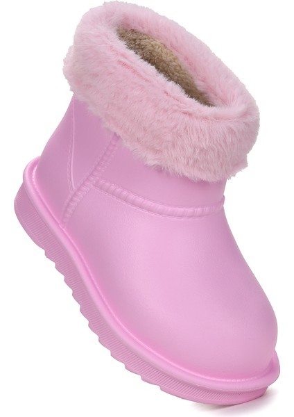 Geta Su Geçirmez Içi Kürklü Kız Çocuk Eva Yağmur Kar Çizme